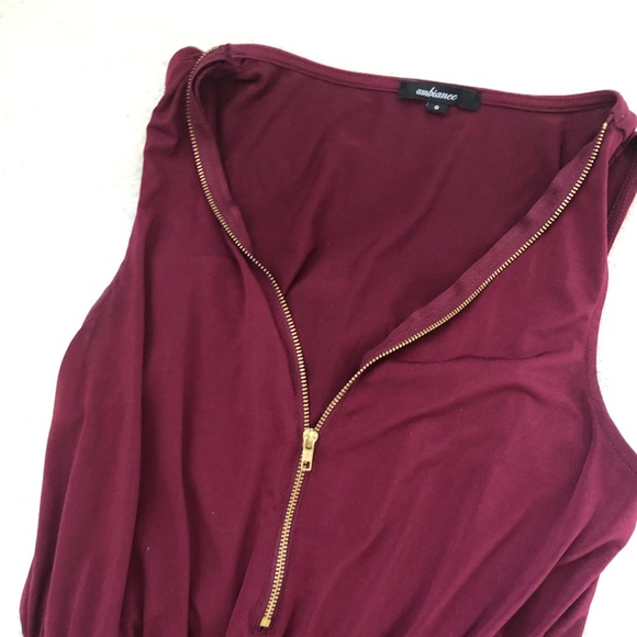 Burgundy jumpsuit - Picture 2 of 2